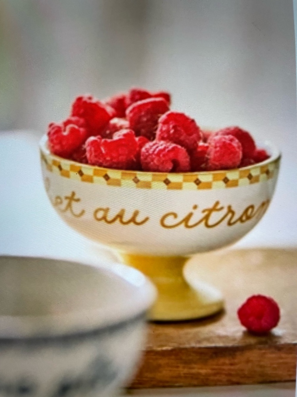 ❤️ ANTHROPOLOGIE Café Violette Handpainted Stoneware Ice Cream Bowl NEW